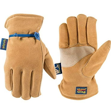 RefrigiWear Warm Fleece Lined Fiberfill Insulated Pigskin Leather Work Gloves 